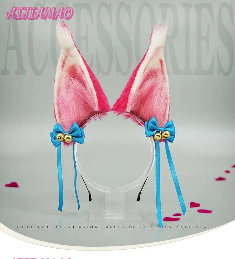 Peruca Ahri Game LOL, 70cm