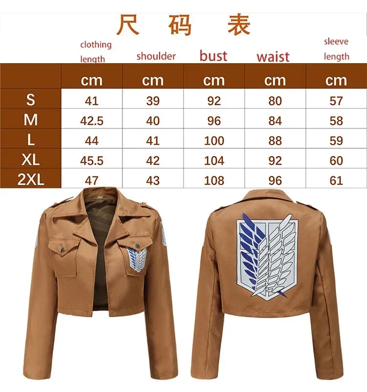 Cosplay Levi, Mikasa, Eren, Hange Zoe Anime attack on titan