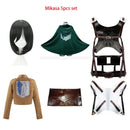 Cosplay Levi ackerman, mikasa,  eren, Hange Anime attack on titan