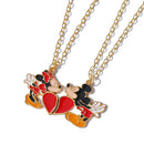 Colar de coração Disney lilo & Stitch para casal