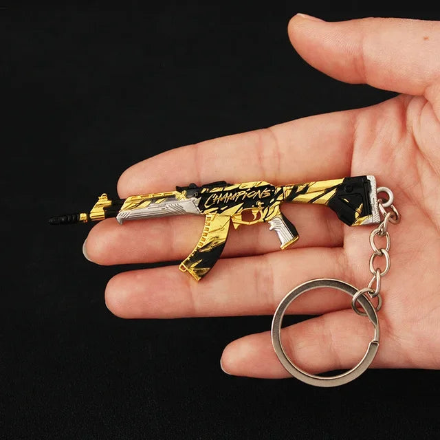 Valorant corpo a corpo reaver 2.0 karambit chaveiro para homem jogo periférico m4 samurai punhal modelo metal chaveiro pingente jóias presente