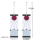 Brincos Tanjiro acrílicos Anime Demon Slayer