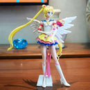 Action  Figura Glitter & Glamours Kaiou Michiru Tenoh Haruka Tomoe Hotaru Anime Sailor Moon -  23cm