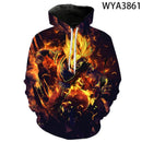 Moletom Goku 3D com capuz Anime Dragon Ball