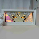 Luminária de luz em papel diversos anime