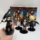 Anime nuvem conflito tifa lockhart aerith gainsborough zack · figura de cabelo modelo brinquedo pvc ornamento de mesa acessórios presente 11-12.5cm