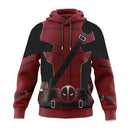 Jaqueta Traje Wolverine e Deadpool Masculino com ziper