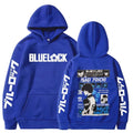 2025 anime azul bloqueio isagi yoichi impresso com capuz das mulheres dos homens mangá quente impresso hoodies streetwear harajuku