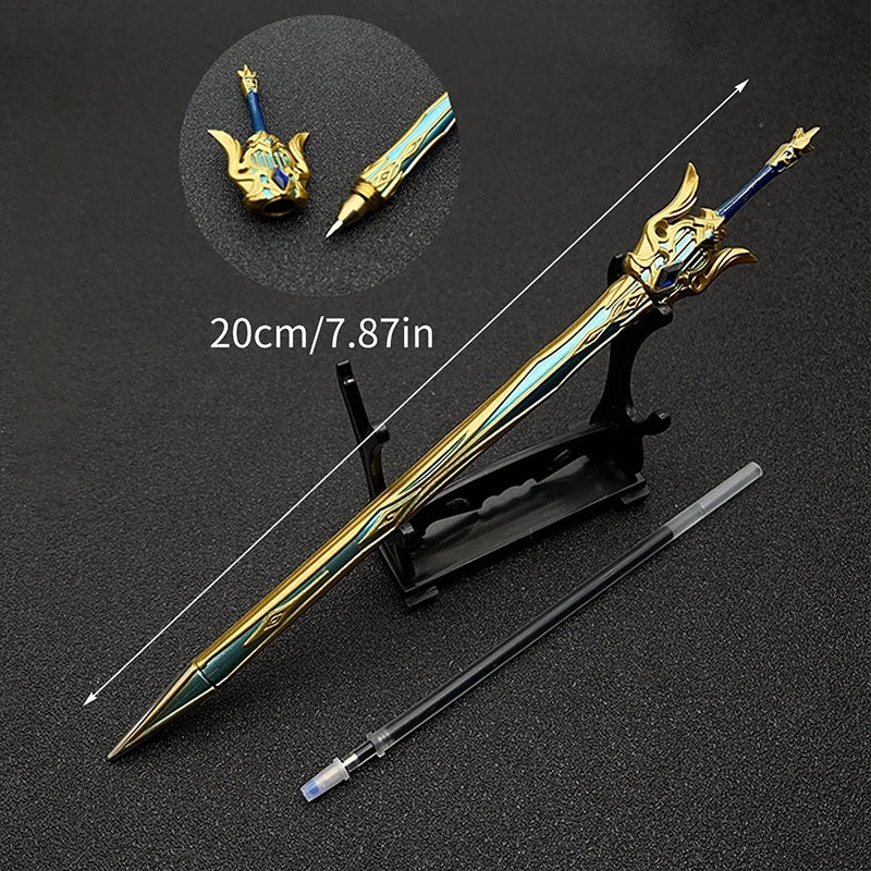 Caneta genshin impacto em metal