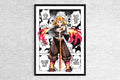 Quadro estilo manga Anime Demon Slayer