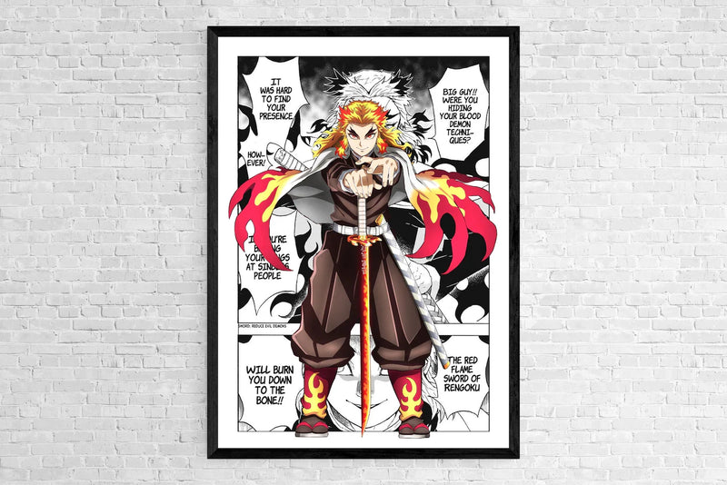 Quadro estilo manga Anime Demon Slayer