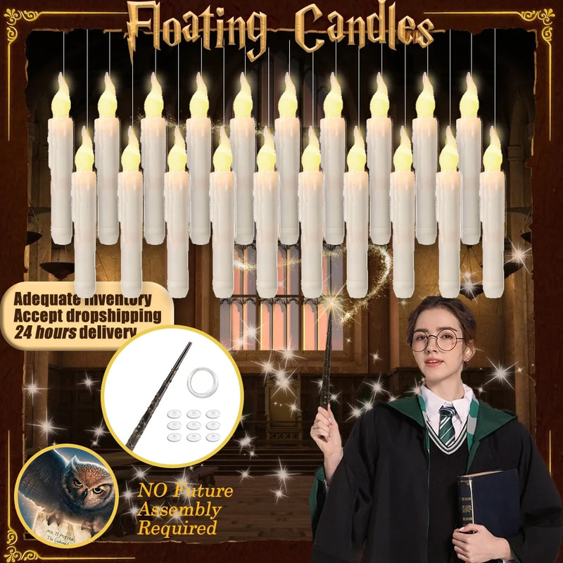 Vela flutuantes magico do harry potter