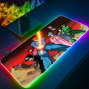 Mouse Pad RGB LED Brilhante, Teclado PC Gamer Anime Yuyu hakusho