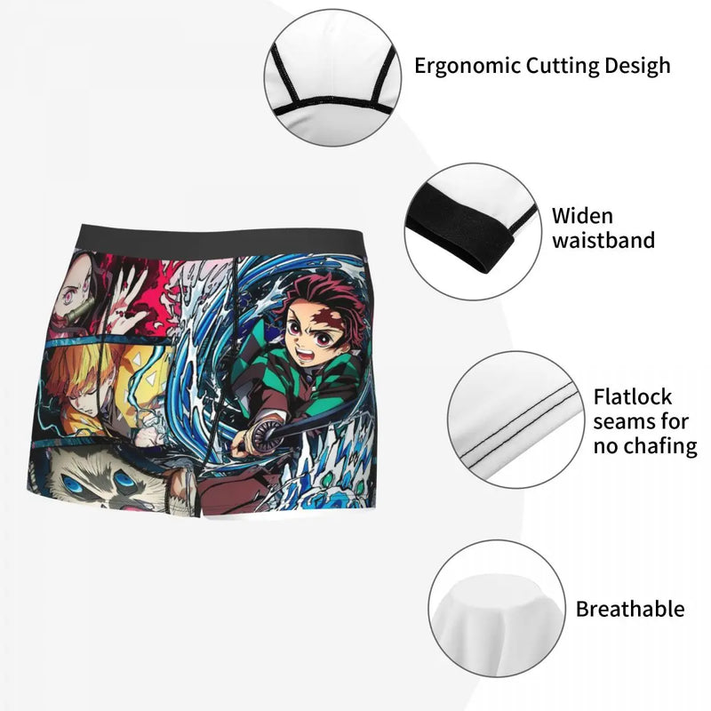 Cuecas Boxer Anime Demon Slayer Kimetsu No Yaiba