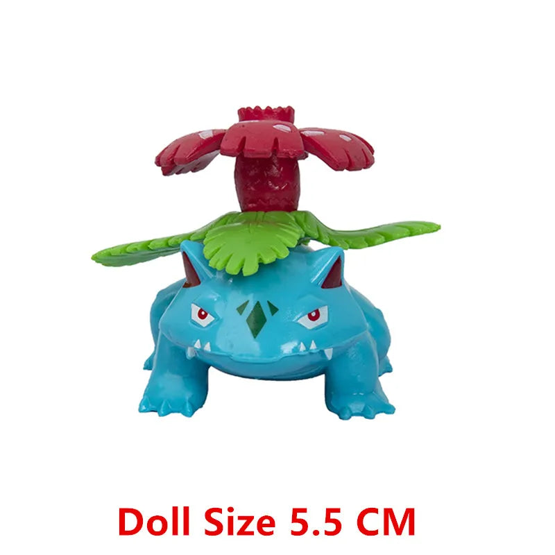 Action Figure Pikachu, Mewtwo, Charmander, Blastoise, Gurado Anime Pokemon, 4-13cm