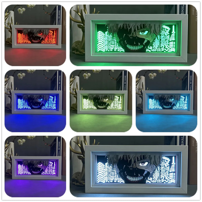 Light Box Led Papel 3D ken kaneki Anime tokyo ghoul