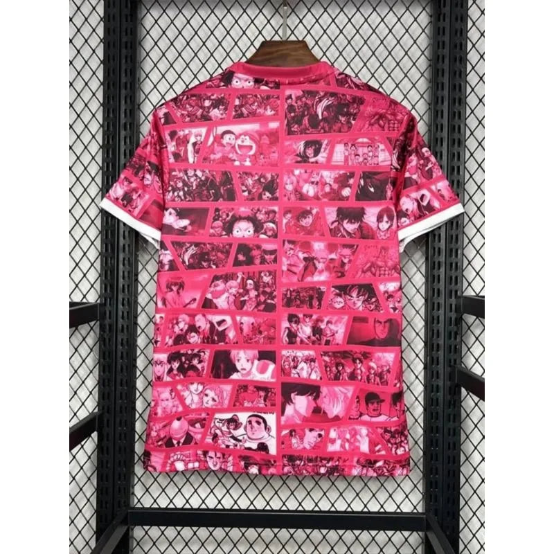 Camiseta de futebol japao estilo manga