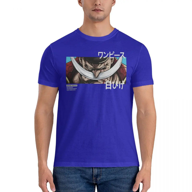 Camisetas com Barba Branca Anime One piece, 4XL, 5XL