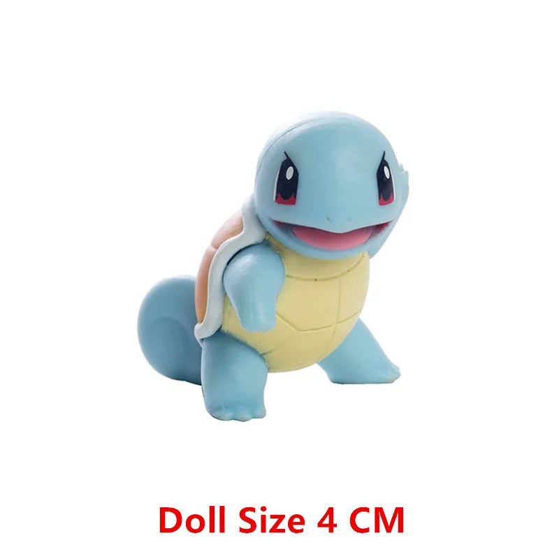 Action Figure Pikachu, Mewtwo, Charmander, Blastoise, Gurado Anime Pokemon, 4-13cm