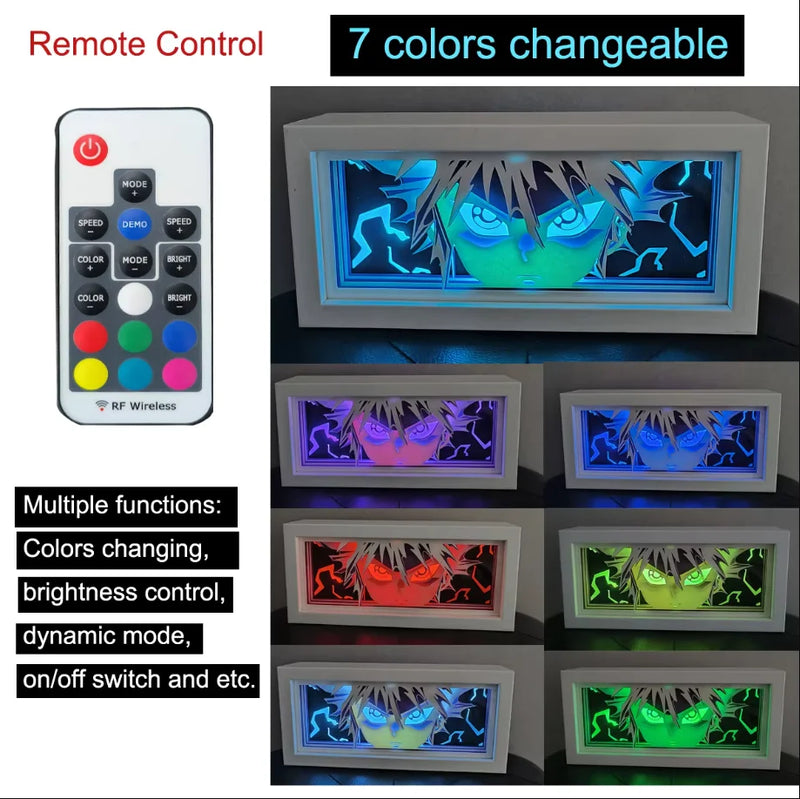 Light Box Led Papel 3D Anime