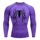 Camiseta Compressão masculina Homem Aranha de 2D