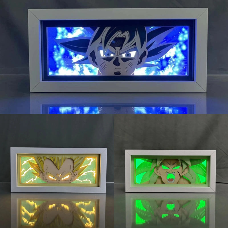 Light Box Led Papel 3D Anime Dragon Ball Z