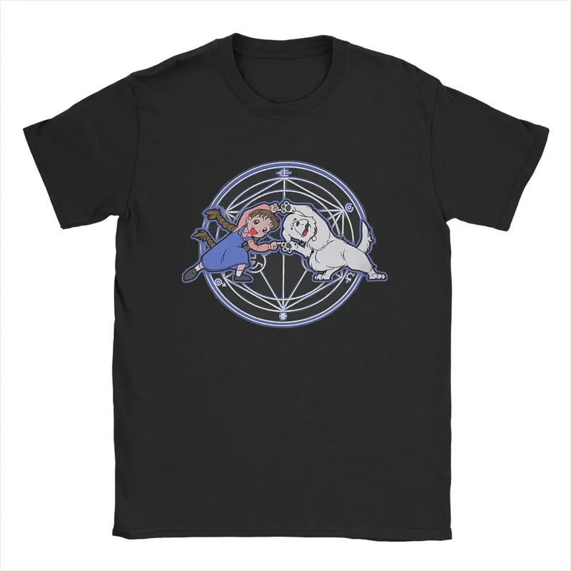 Camiseta Angela e Dog Anime fullmetal alchemist