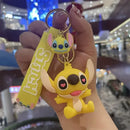 chaveiro mickey, stitch & xepa