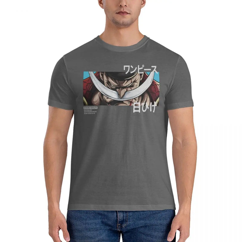 Camisetas com Barba Branca Anime One piece, 4XL, 5XL