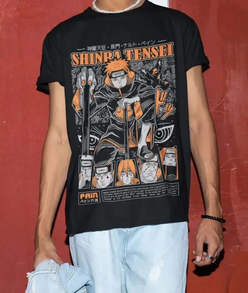 Camiseta dos 6 caminhos de pain Especial anime Naruto