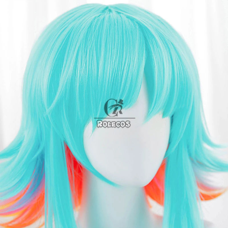Peruca KDA Neeko Anime Arcane Game LOL, 50cm