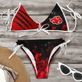 Conjunto de biquíni e shorts akatsuki Anime naruto