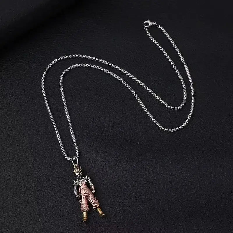 Colar Goku em Metal Anime Dragon Ball