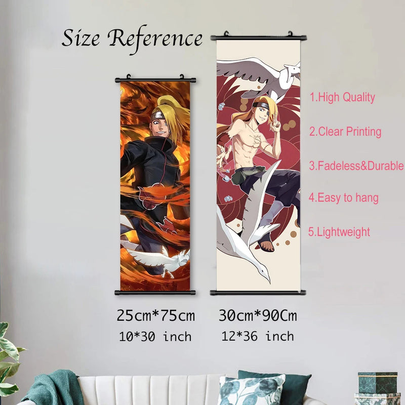 Quadro dos membros da Akatsuki do Anime Naruto