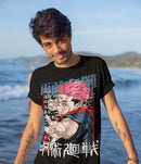 Camiseta Gojo Satoru e Sukuna Anime Jujutsu Kaisen