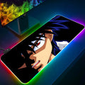 Mouse Pad RGB LED Brilhante, Teclado PC Gamer Anime Yuyu hakusho