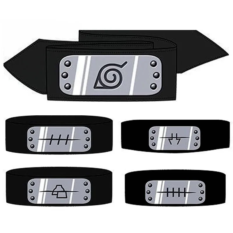 Anime Naruto Headbands para crianças, Uzumaki, Akatsuki, Figura Acessórios Cosplay, Adereços, Cinto de Cabeça, Desenhos Animados, Protetor Testa, Brinquedos do bebê, Menino