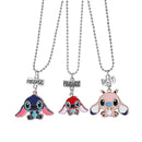 Colar de coração Disney lilo & Stitch para casal