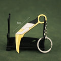 Valorant corpo a corpo reaver 2.0 karambit chaveiro para homem jogo periférico m4 samurai punhal modelo metal chaveiro pingente jóias presente