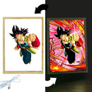 Quadro em led night Anime Dragon ball z