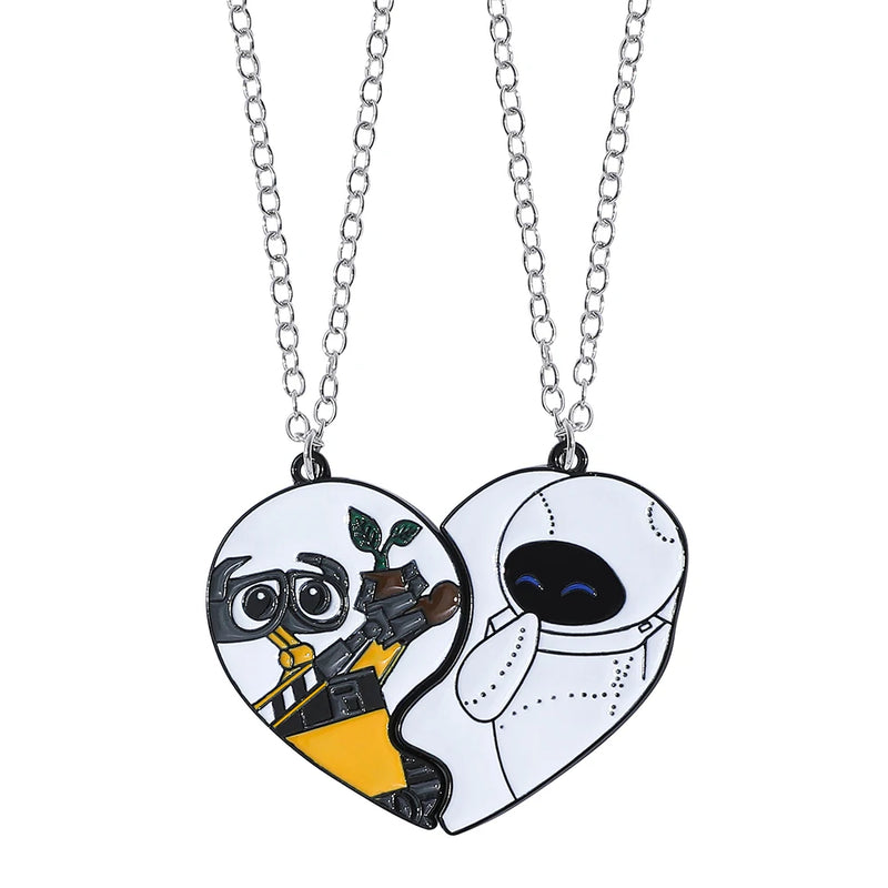 Colar de coração Disney lilo & Stitch para casal