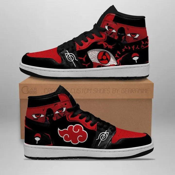 Tênis itachi uchiha, akatsuki, Naruto, kakashi Anime Naruto