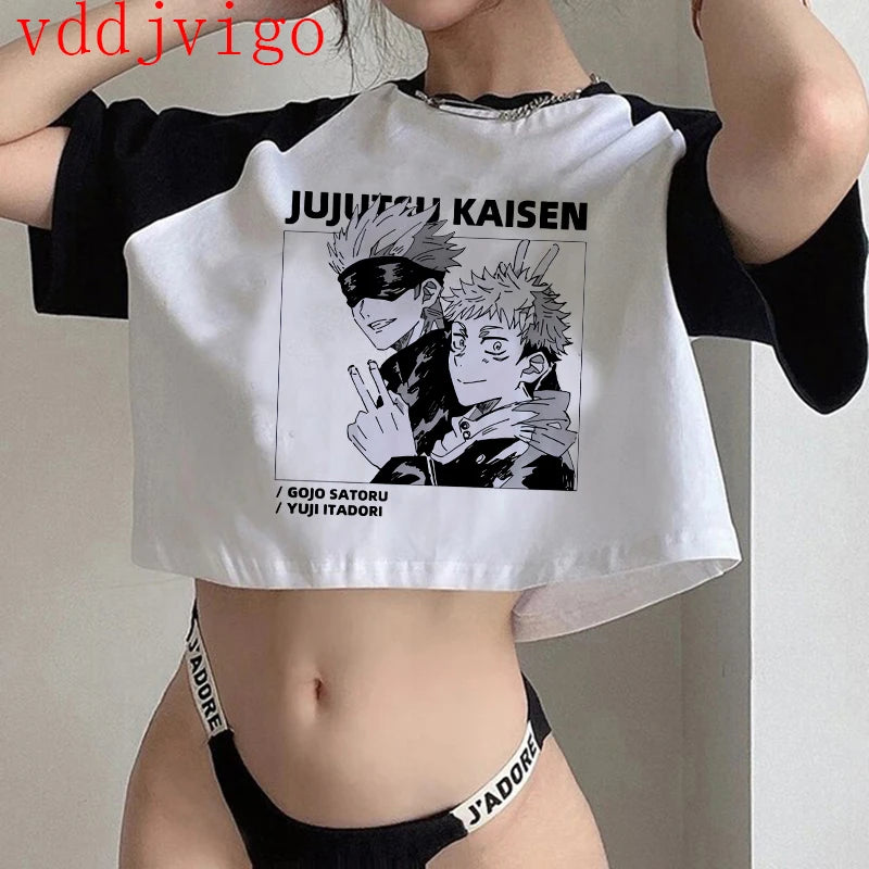 Camiseta gojo satoru, yuji itadori Anime jujutsu kaisen