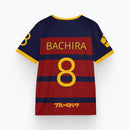 Camisa de futebol time Fc Barcha  Megauru Bachira Anime Blue Lock