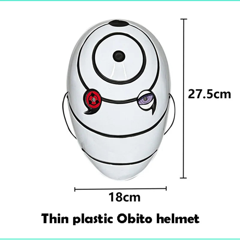 Mascara tobi obito ninja akatsuki com led Anime Naruto