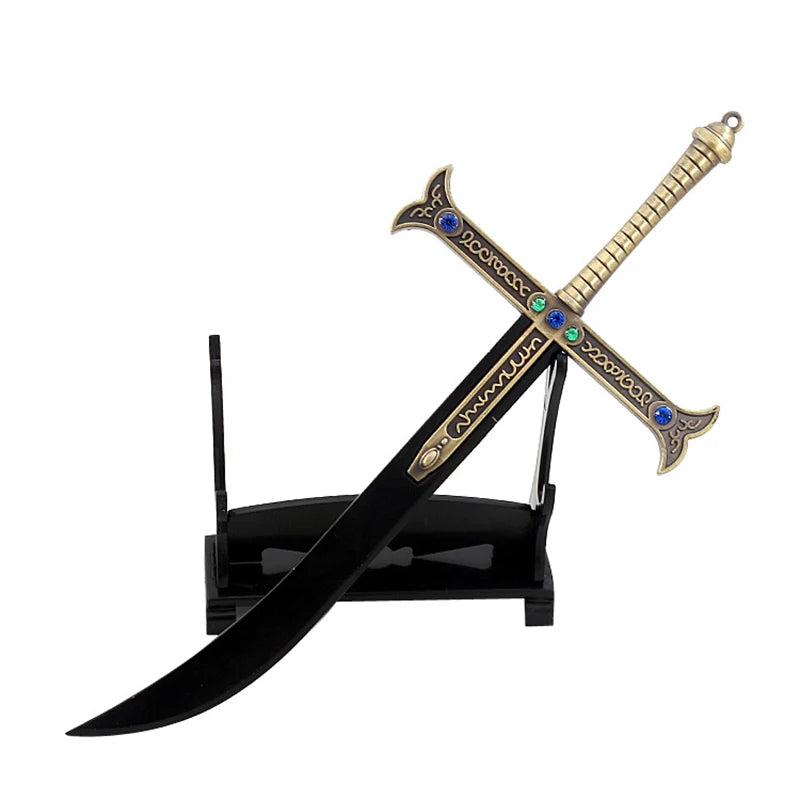 Espada Night Dracule Mihawk Em Metal 24cm Anime One Piece
