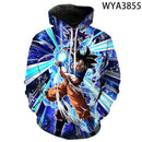 Moletom Goku 3D com capuz Anime Dragon Ball
