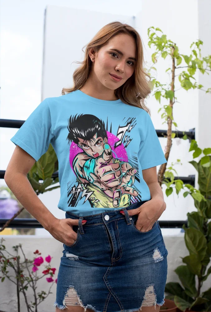 Camiseta Youko Kurama Genkai, Yusuke Urameshi, Anime Yu Yu Hakusho