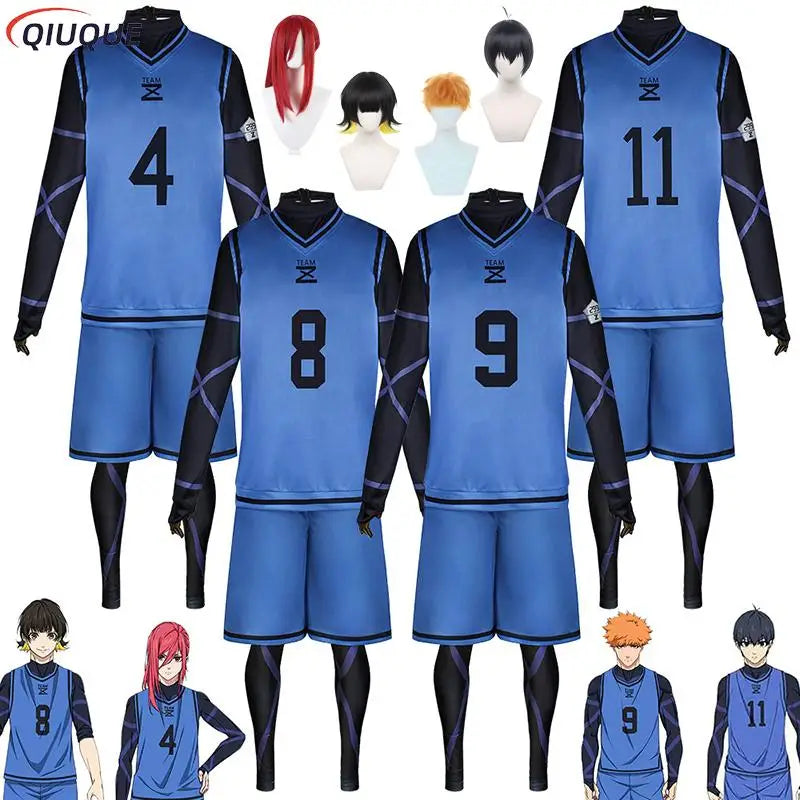 Cosplay Bachira Meguru, Chigiri Hyoma, Kunigami, Rensuke, Isagi, Yoichi Anime Blue lock