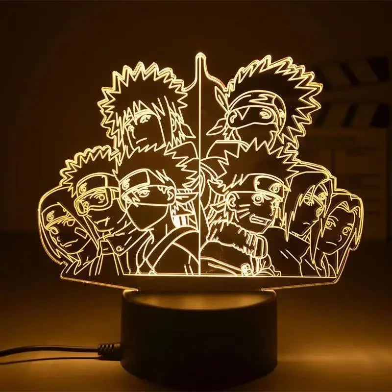 Luminária do quarto  Boruto/Itachi/Akatsuki/Uzumaki/Minato/Akatsuki Night Light